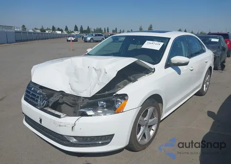 2013 Volkswagen Passat 2.0L Tdi Se из США, поврежденный, VIN 1VWBN7A35DC069943